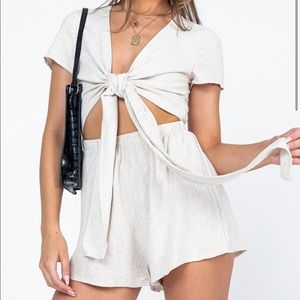Princess Polly Ragnar Tie Front Romper